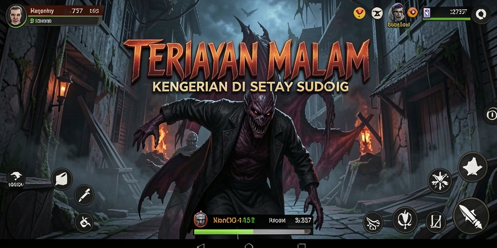Screenshot menampilkan aksi menegangkan dalam 2757 saat menjelajahi area menyeramkan.
