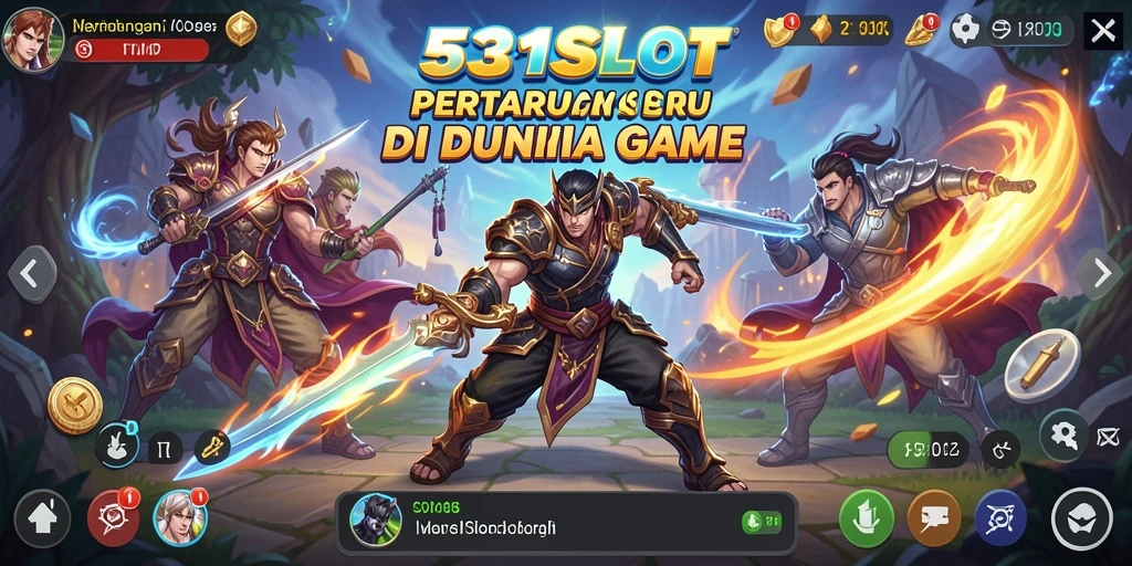 Tampilan aksi seru dalam pertarungan di 531SLOT.