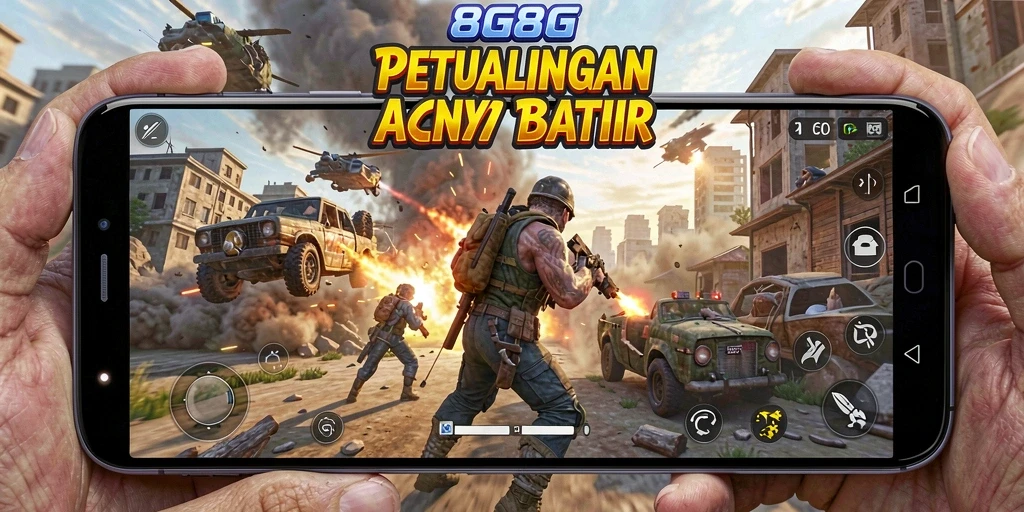 Tampilan gameplay seru dan dinamis dari 8G8G.