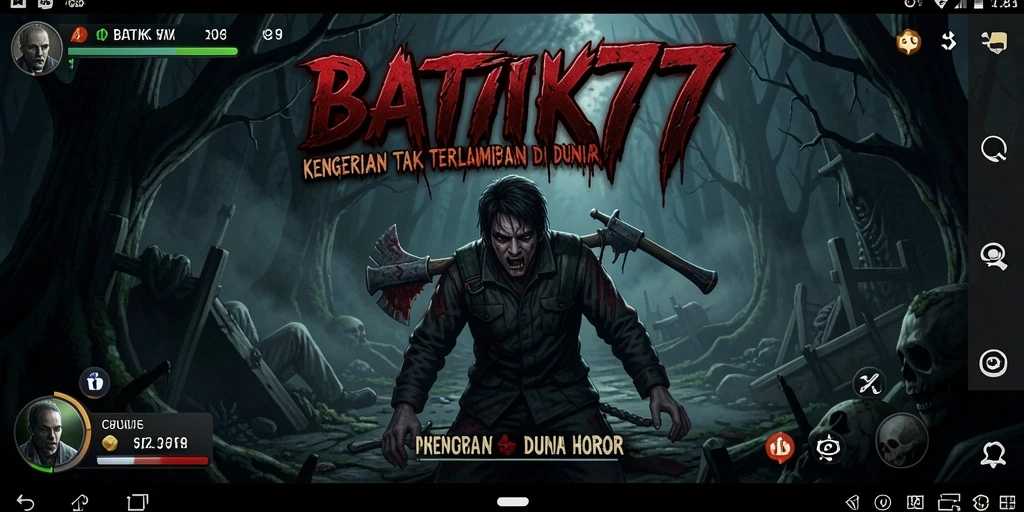 Tampilan menyeramkan dari gameplay BATIK77 yang menegangkan.