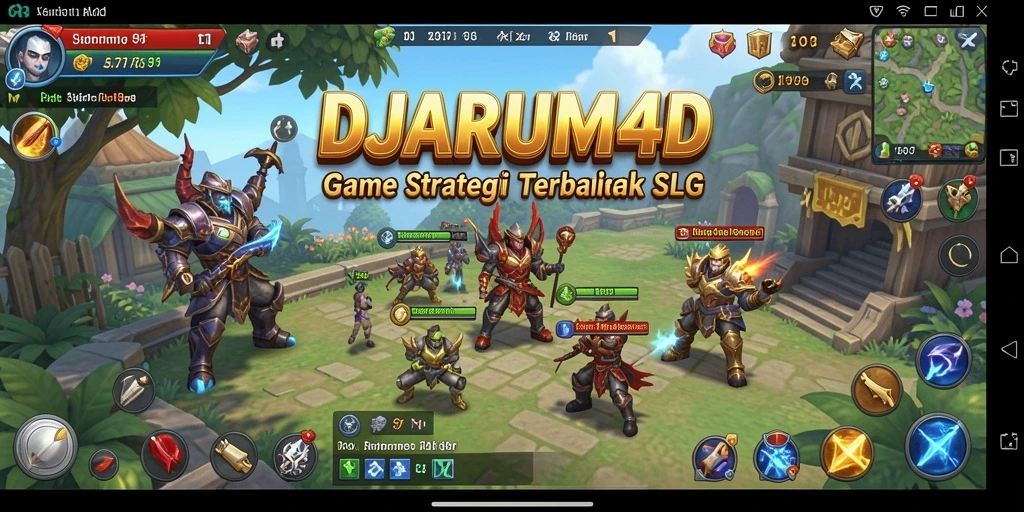 Tangkapan layar gameplay menunjukkan pertempuran strategis yang mendebarkan.