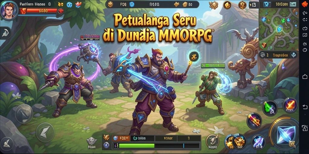 Gameplay seru di dunia F08 yang luas dan interaktif.
