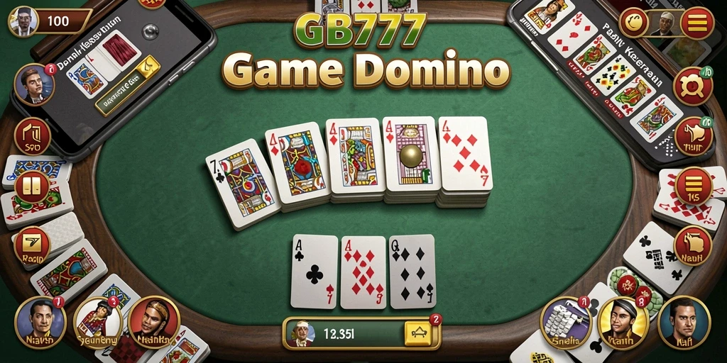 Screenshot gameplay GB777 yang menunjukkan keseruan permainan Domino.