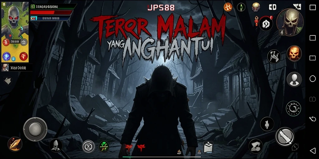 Screenshot gameplay <strong>JPS88</strong> yang menampilkan suasana Horror yang mencekam.