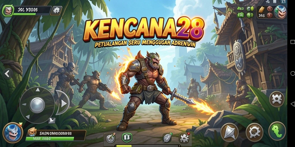 Tampilan gameplay KENCANA28 dengan berbagai petualangan seru.