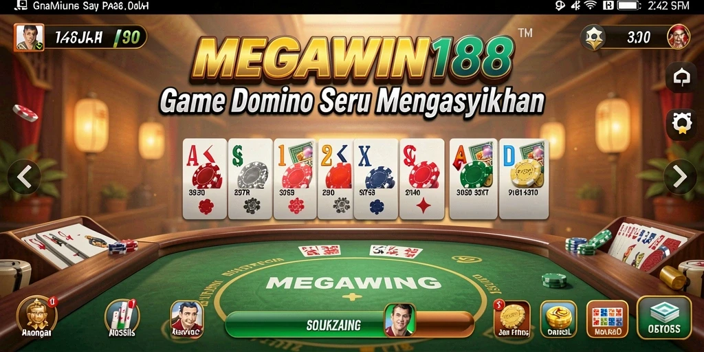 Screenshot utama MEGAWIN188 menampilkan gameplay seru dan interaktif.