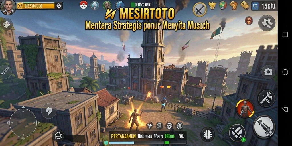 Tangkapan layar gameplay MESIRTOTO yang menunjukkan strategi Tower Defense yang mendebarkan.