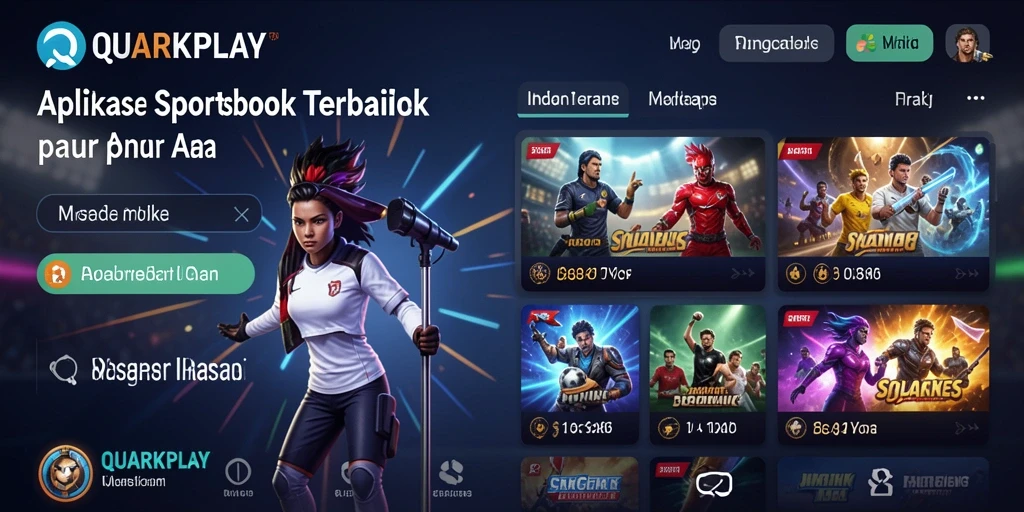 Tampilan gameplay QUARKPLAY yang menarik dan interaktif untuk penggemar sportsbook.