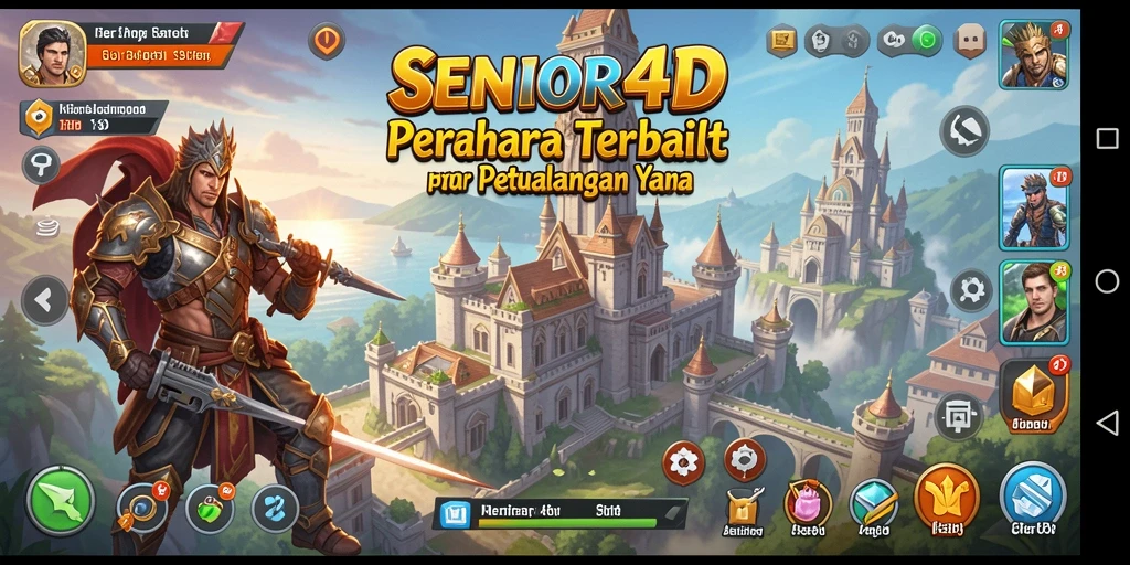 Tampilan gameplay SENIOR4D yang mendebarkan dan penuh strategi.