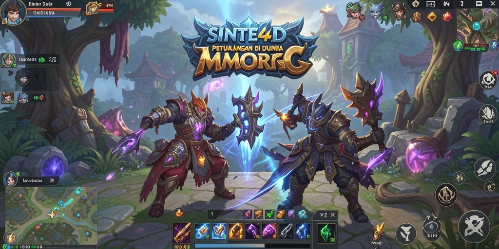 Tampilan gameplay menarik di dalam dunia SINTE4D.