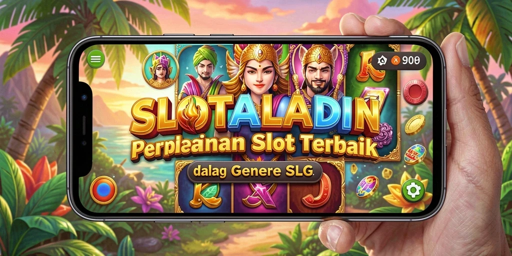 Tampilan gameplay mendebarkan dari SLOTALADIN yang memperlihatkan keseruan bermain slot.