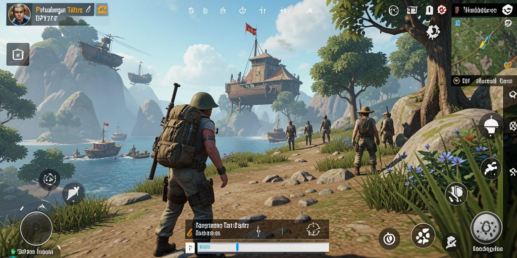 Tampilan gameplay SPY77 yang menakjubkan di dunia terbuka.