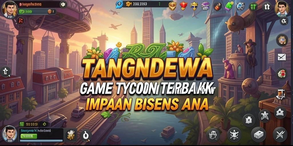 Screenshot TANGANDEWA menampilkan gameplay seru dalam mengelola bisnis.