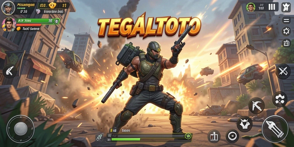 Tampilan gameplay TEGALTOTO yang mendebarkan dan penuh aksi.