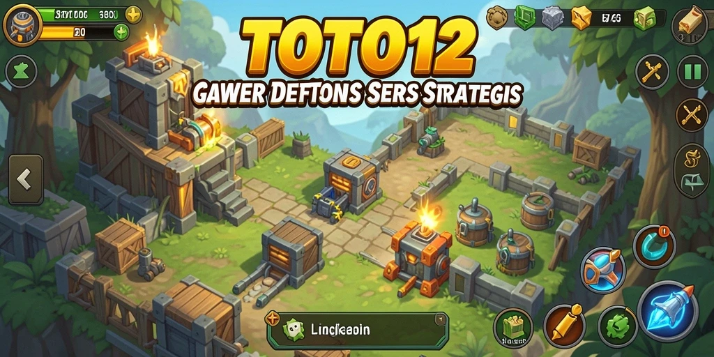 Tampilan menegangkan gameplay Tower Defense TOTO12.