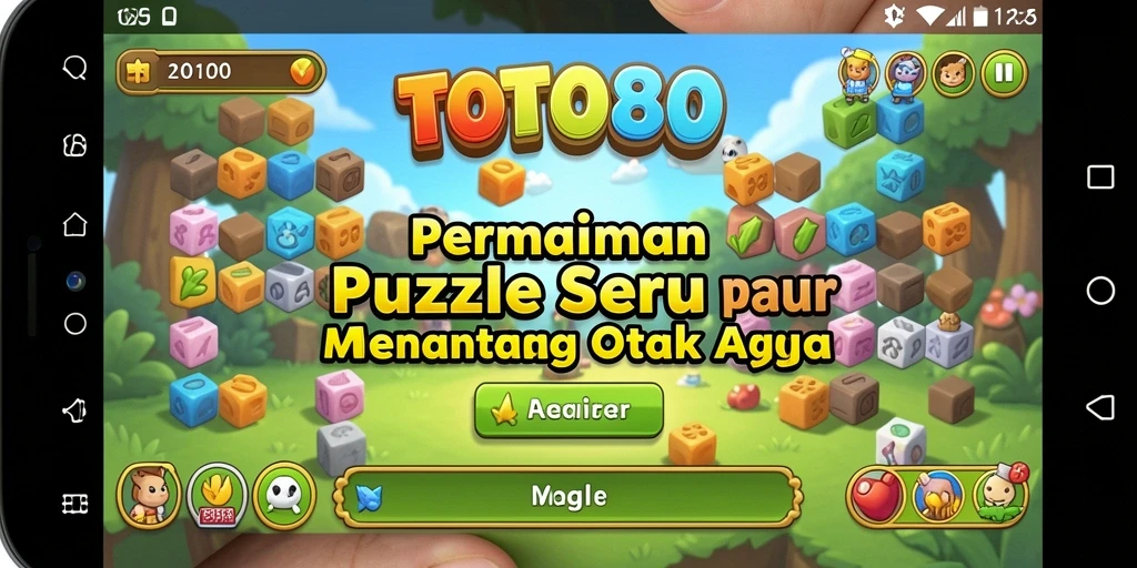 Screenshot utama TOTO80 menampilkan gameplay Puzzle yang menarik.