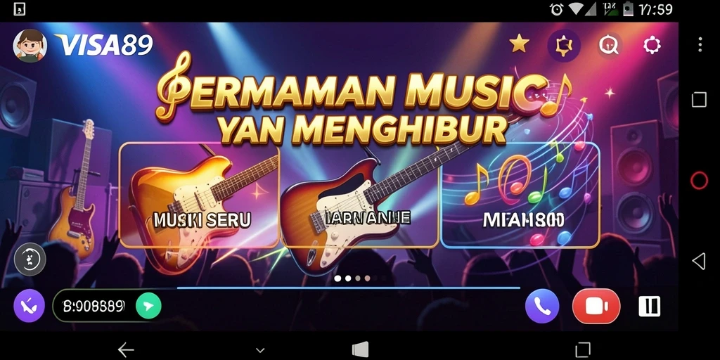 Gameplay menarik dengan iringan musik dan animasi.